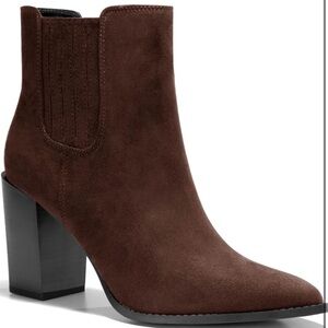 Faux Suede Ankle Boots